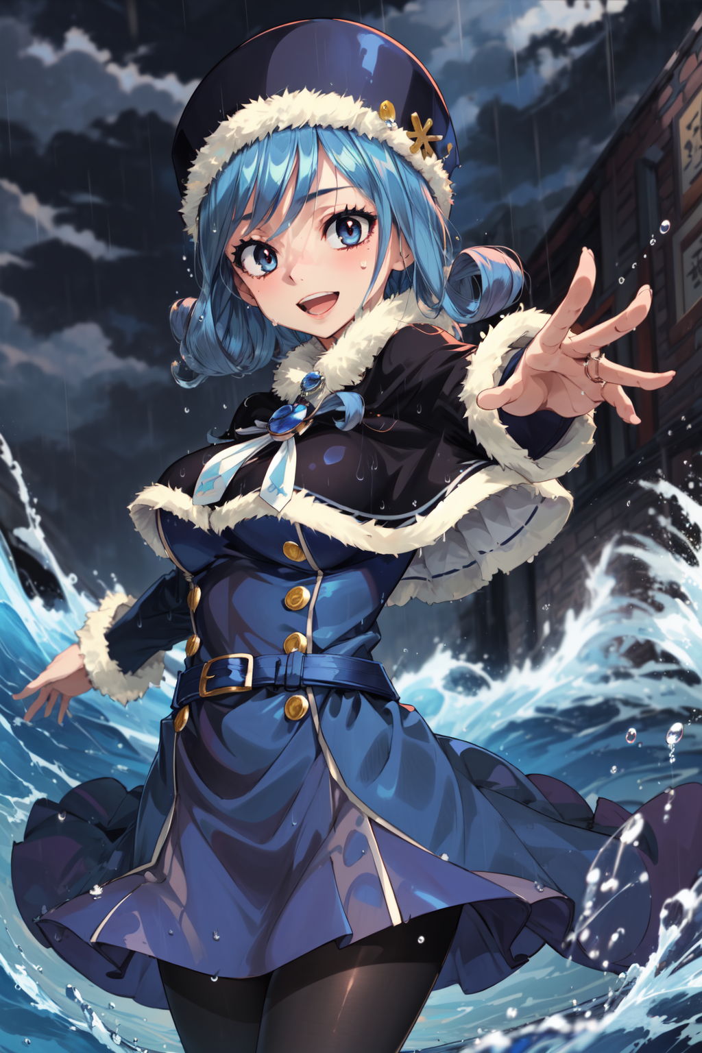00662-2629666181-masterpiece,best quality,1girl,Juvia Lockser,aajuvia,curly hair,hat,capelet,fur trim,blue dress,long sleeves,brown belt,pantyhos.png